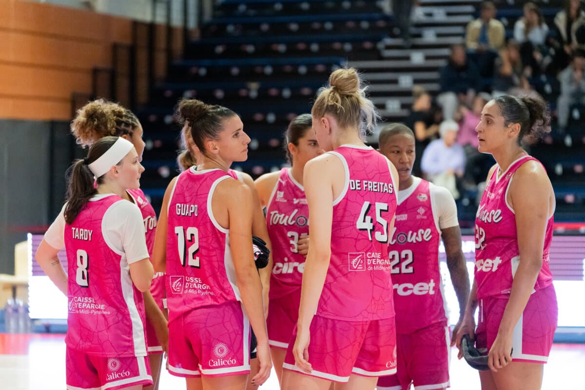 Léane Tardy, Julia Marthi-Toffolon et Laëtitia Guapo (Toulouse M.B.) face à La Tronche Meylan, La Boulangère Wonderligue, 7 octobre 2026