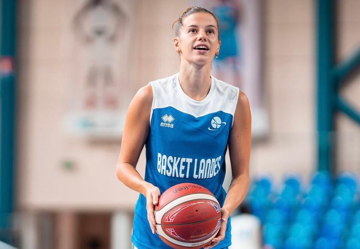 Claire Parisi, partenaire d’entraînement de Basket Landes