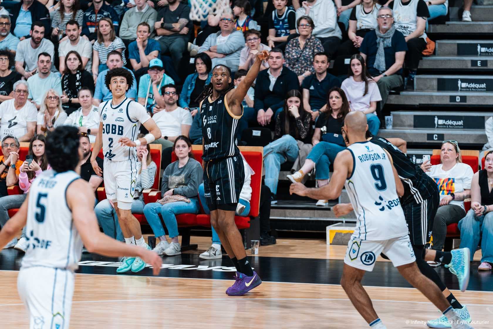 L’ASVEL reforme le trio de tête en évitant le piège de Saint-Quentin