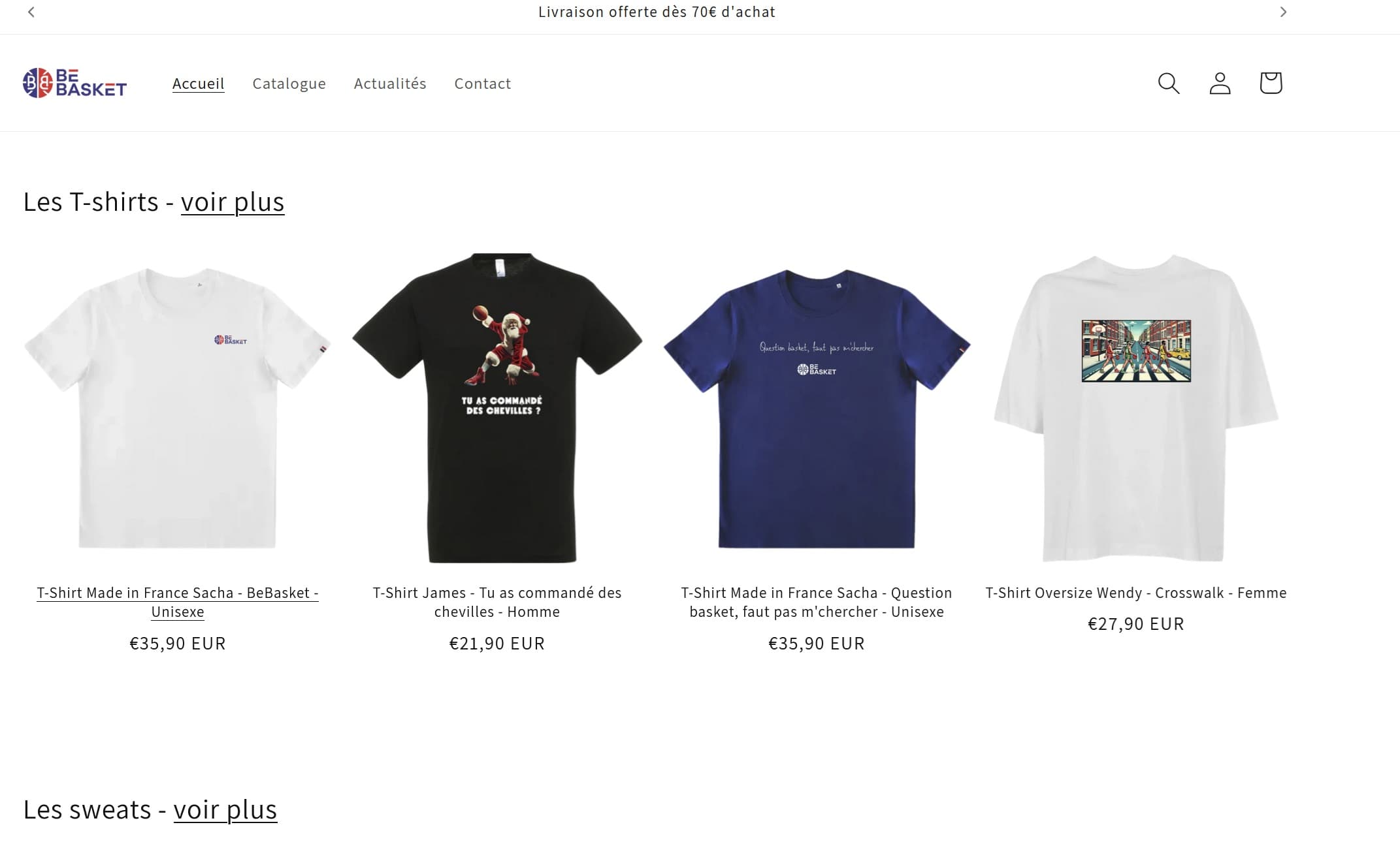BeBasket lance sa boutique officielle