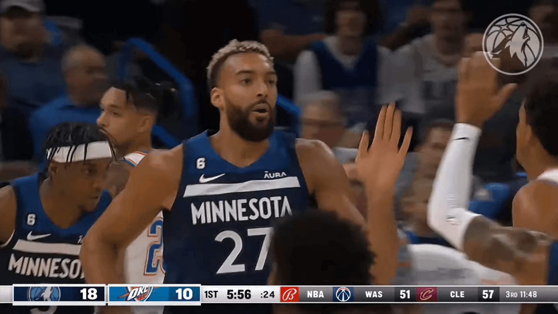 Rudy Gobert et Minnesota en mode patron face aux Spurs de Victor Wembanyama