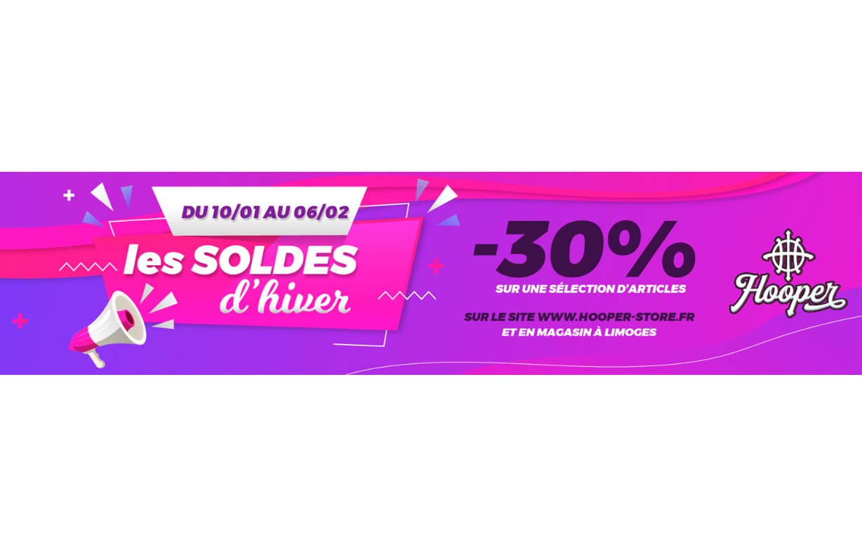 Profitez des soldes chez Hooper store !