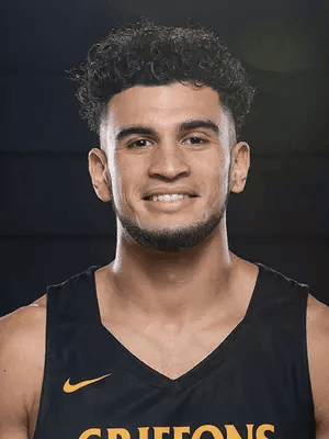 Jonathan Mesmacque lors de sa dernière saison universitaire, en 2020-21, avec les Griffons de Missouri Western State University. © DR