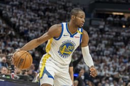 Jonathan Kuminga sous le maillot des Warriors face à Minnesota lors du second tour des Playoffs 2025