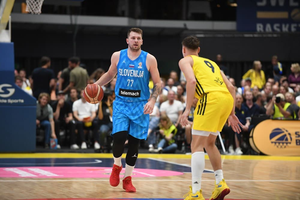 Luka Doncic inscrit 31 points dans la victoire de la Slovénie sur la Suède