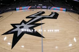 La salle des Spurs vide avant la rencontre face aux Clippers