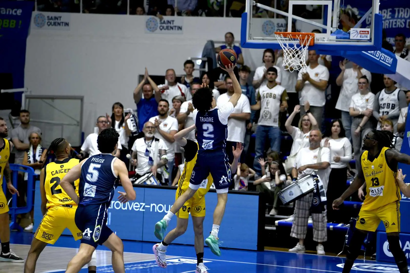Saint-Quentin, plus proche que jamais du play-in, envoie le Stade Rochelais en Pro B