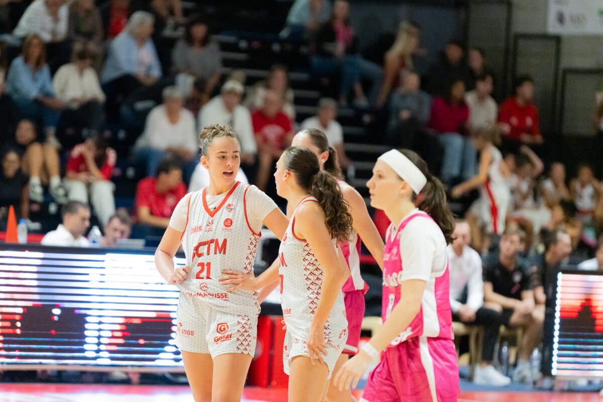 Nathalie Desset et Maroussia Droguet (La Tronche Meylan) face à Toulouse M.B., La Boulangère Wonderligue, 7 octobre 2026