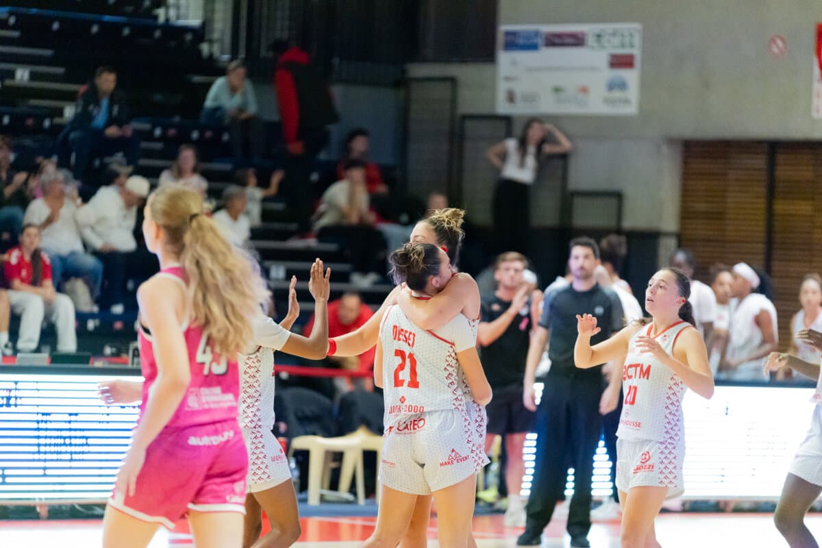 Nathalie Desset, Elena Zemoura et Maroussia Droguet (La Tronche Meylan) face à Toulouse M.B., La Boulangère Wonderligue, 7 octobre 2026