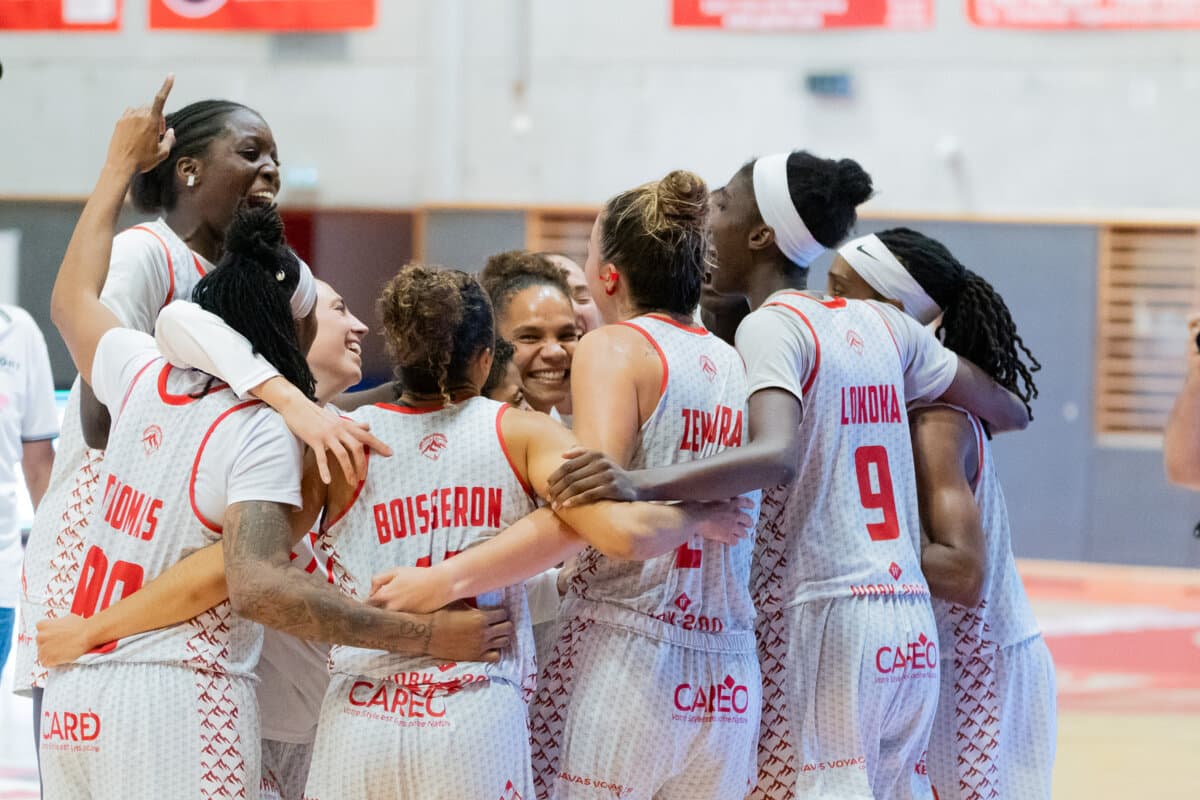Elsie Nelhomme, Jasmine Thomas et Tilise Boisseron (La Tronche Meylan) face à Toulouse M.B., La Boulangère Wonderligue, 7 octobre 2026