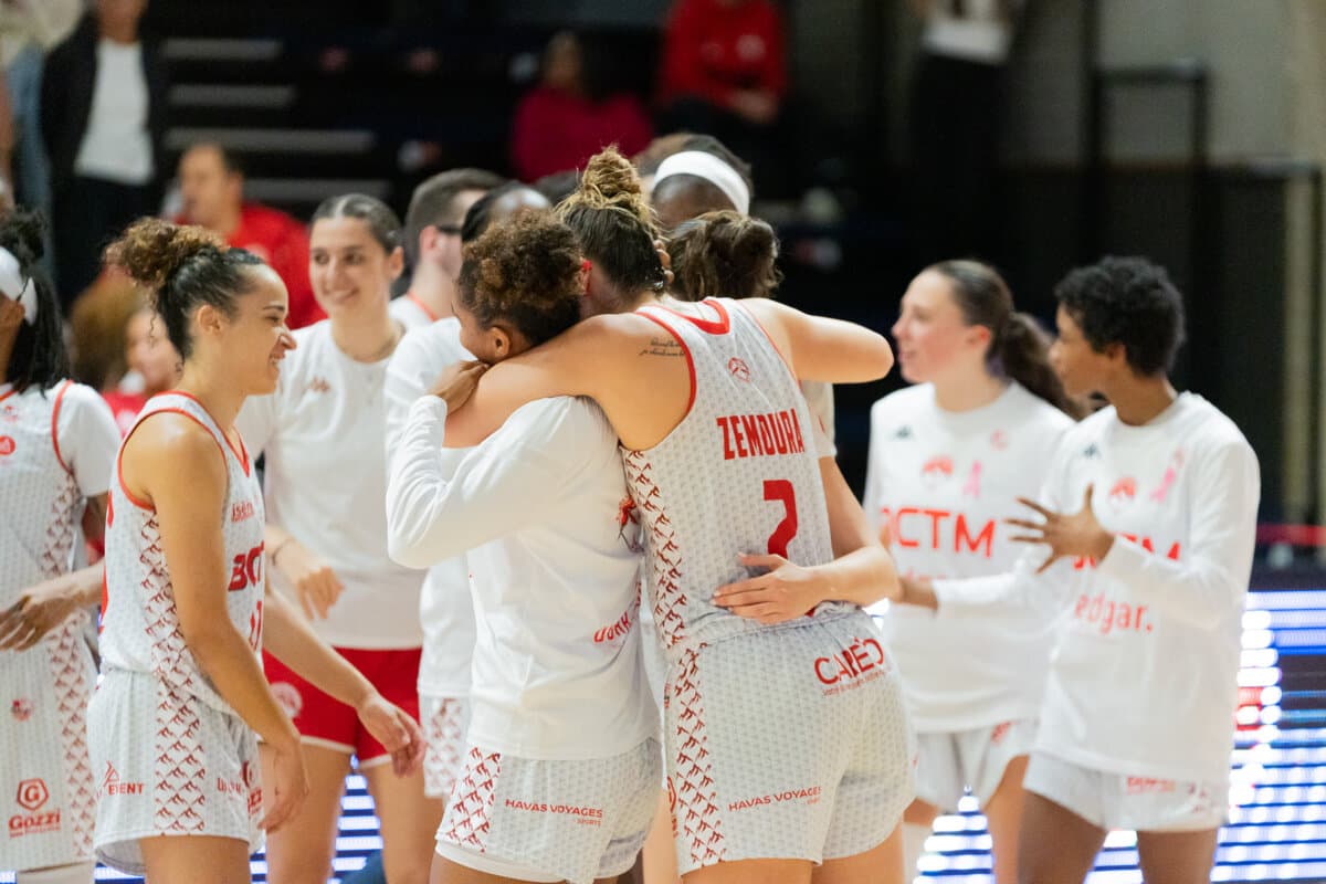 Elena Zemoura et Elsie Nelhomme (La Tronche Meylan) face à Toulouse M.B., La Boulangère Wonderligue, 7 octobre 2026