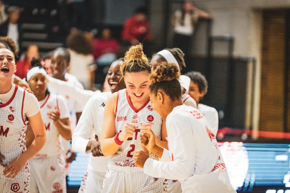 Elena Zemoura et Elsie Nelhomme (La Tronche Meylan) face à Toulouse M.B., La Boulangère Wonderligue, 7 octobre 2026