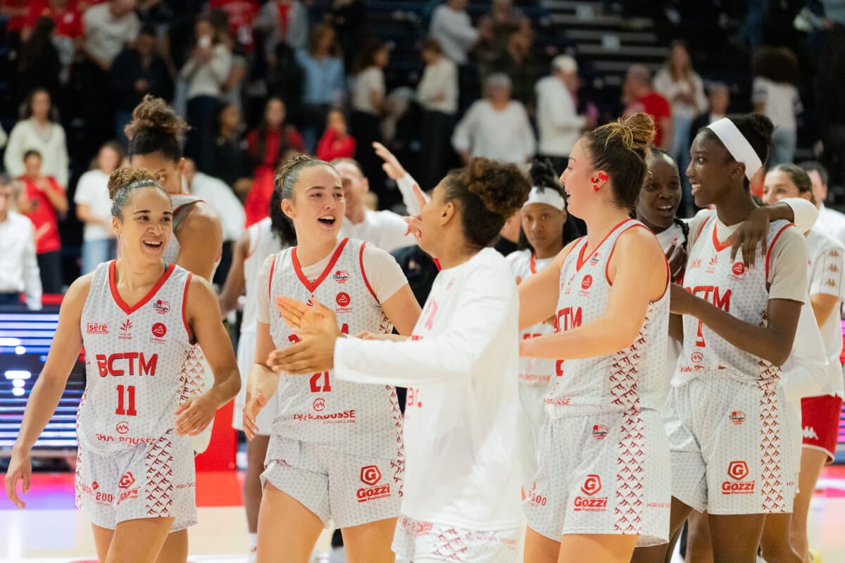 Tilise Boisseron, Nathalie Desset et Elena Zemoura (La Tronche Meylan) face à Toulouse M.B., La Boulangère Wonderligue, 7 octobre 2026