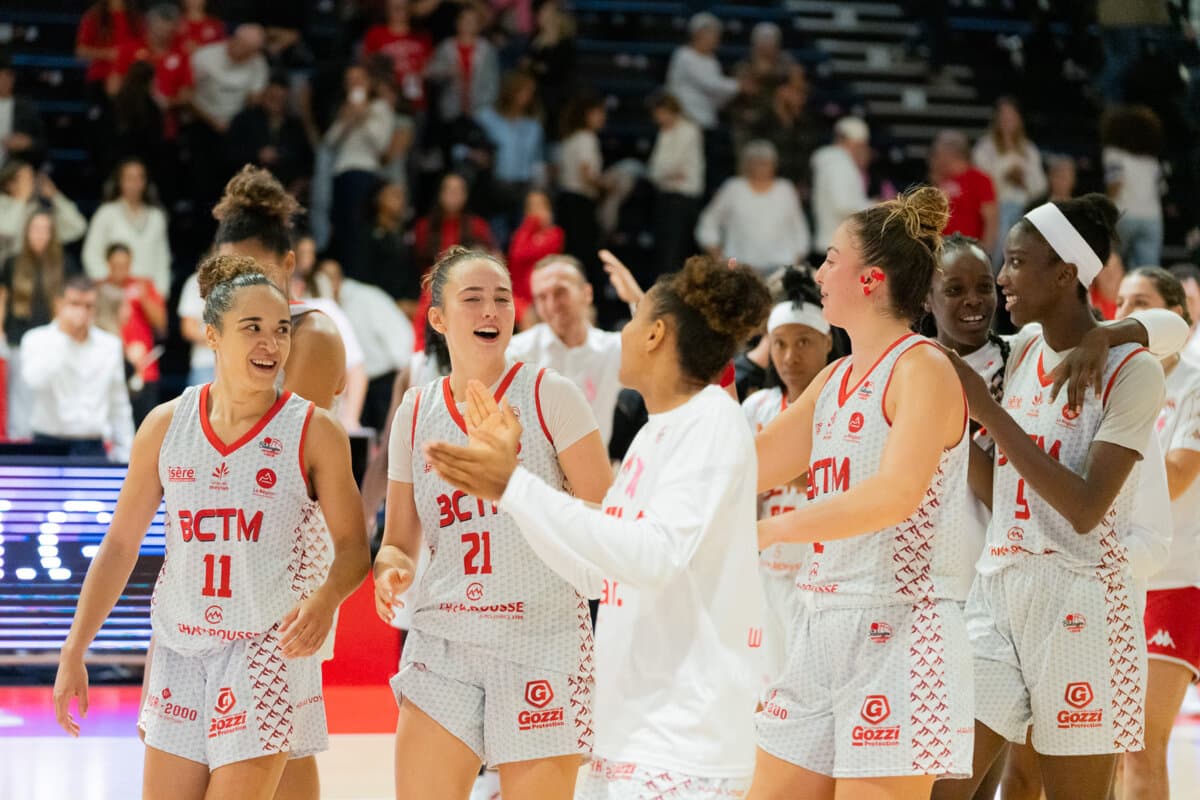 Tilise Boisseron, Nathalie Desset et Elena Zemoura (La Tronche Meylan) face à Toulouse M.B., La Boulangère Wonderligue, 7 octobre 2026