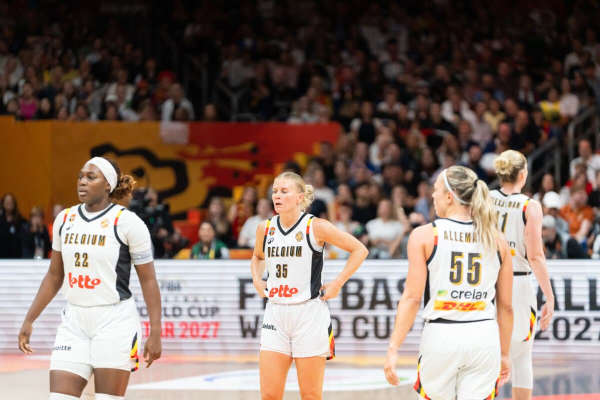 Bethy Mununga, Julie Vanloo et Julie Allemand (Belgique (F)) face à Allemagne (F), Coupe du Monde Féminine, 10 septembre 2026