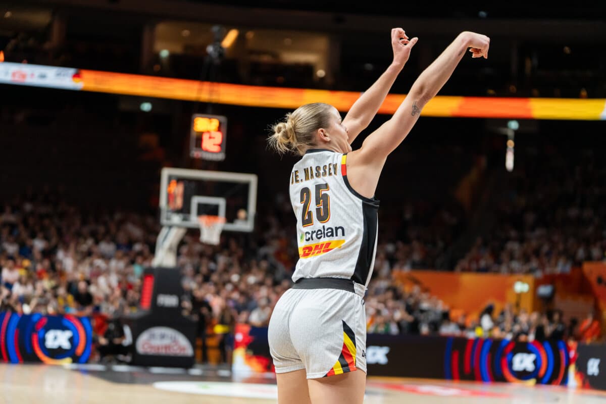 Becky Massey (Belgique (F)) face à Allemagne (F), Coupe du Monde Féminine, 10 septembre 2026
