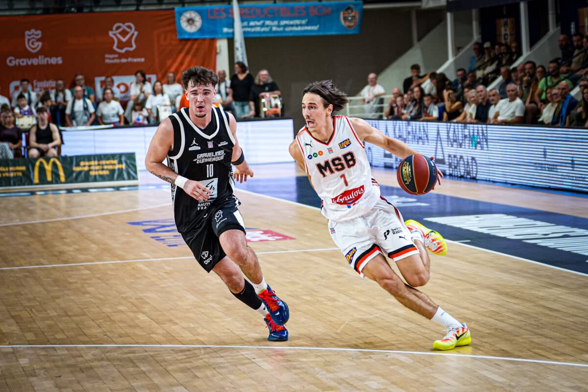 Louka Letailleur (Gravelines) face à Bastien Grasshoff (Le Mans), Betclic ELITE, 26 septembre 2026