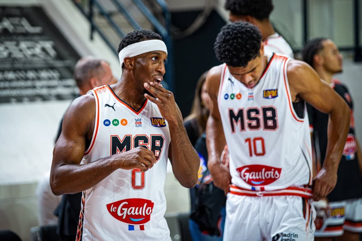 Carlos Stewart et Ugo Doumbia (Le Mans) face à Gravelines, Betclic ELITE, 26 septembre 2026
