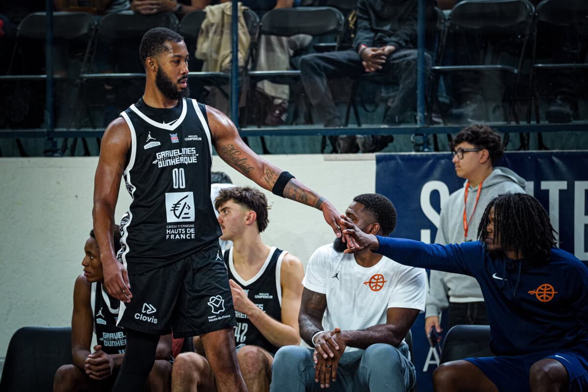 Mikael Hopkins (Gravelines) face à Le Mans, Betclic ELITE, 26 septembre 2026