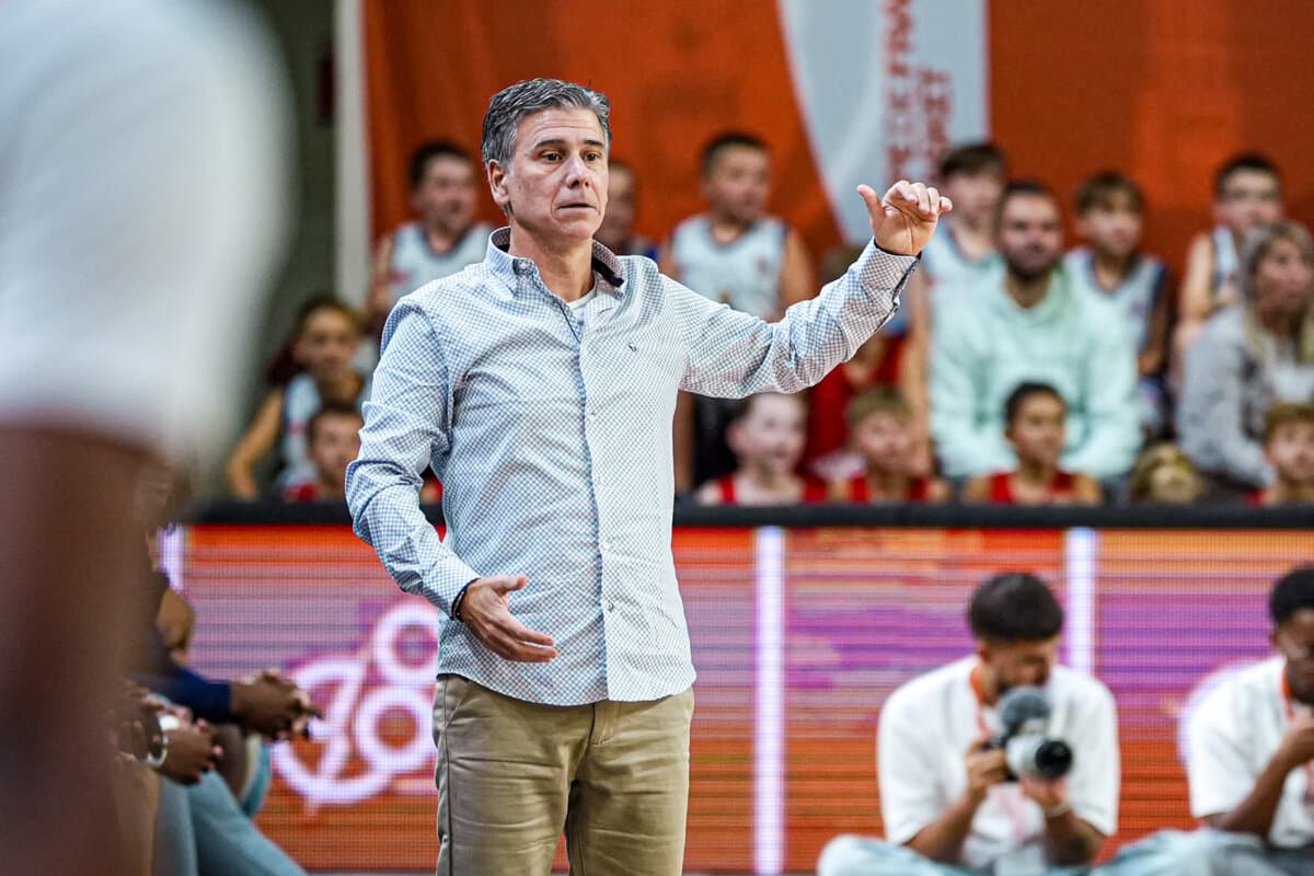 Le coach Jean-Christophe Prat lors de Gravelines - Le Mans, Betclic ELITE, 26 septembre 2026