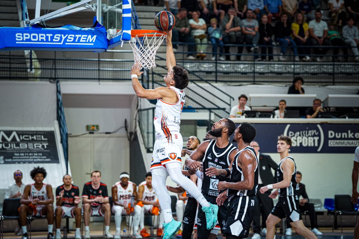 Léopold Delaunay (Le Mans) face à Gravelines, Betclic ELITE, 26 septembre 2026