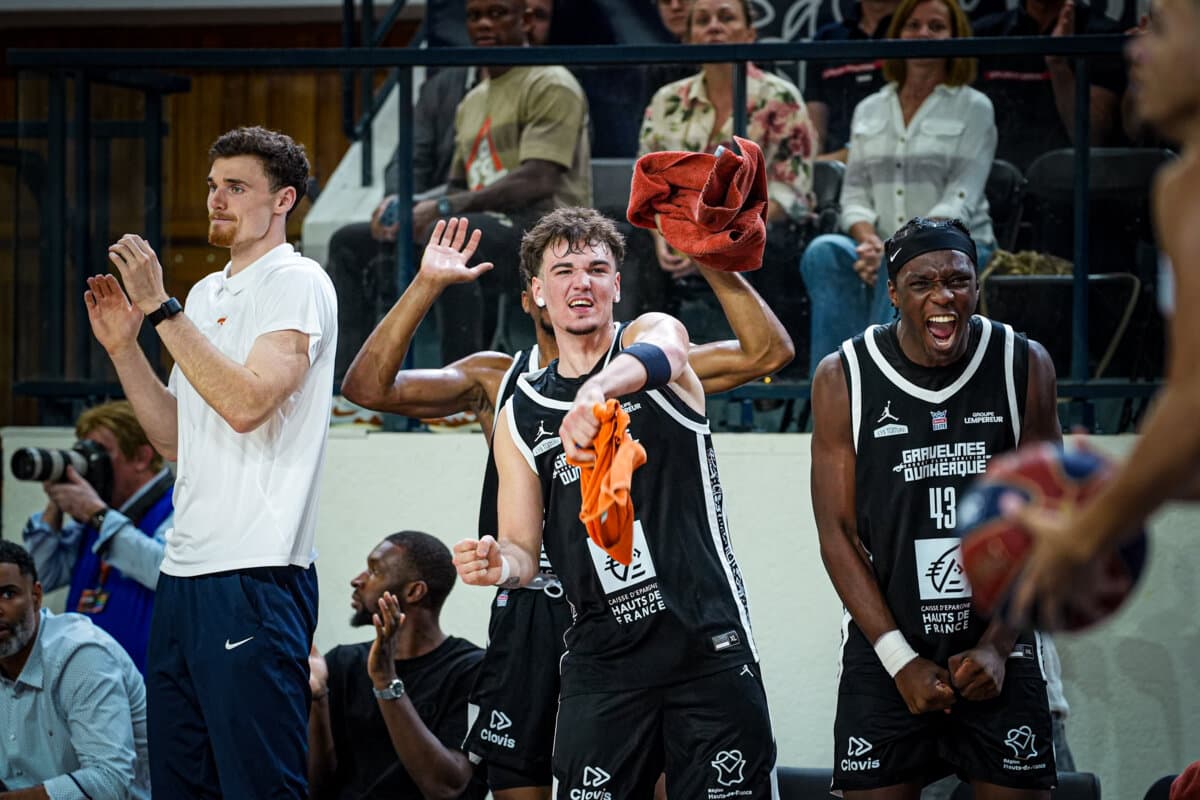 César Thenawha Nougha et Louka Letailleur (Gravelines) face à Le Mans, Betclic ELITE, 26 septembre 2026