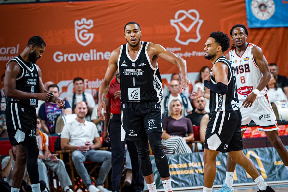 Jaren Lewis et Jacob Gilyard (Gravelines) face à Le Mans, Betclic ELITE, 26 septembre 2026