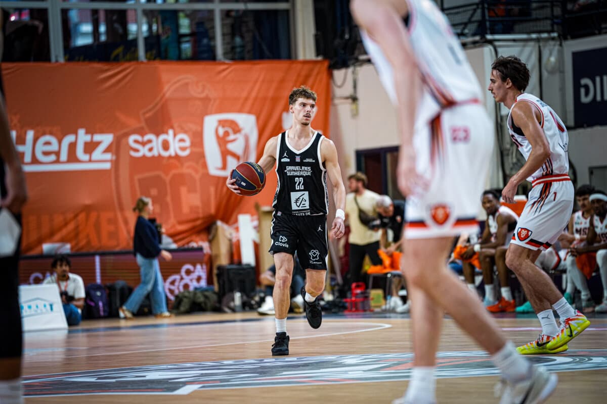 Soren Bracq (Gravelines) face à Le Mans, Betclic ELITE, 26 septembre 2026