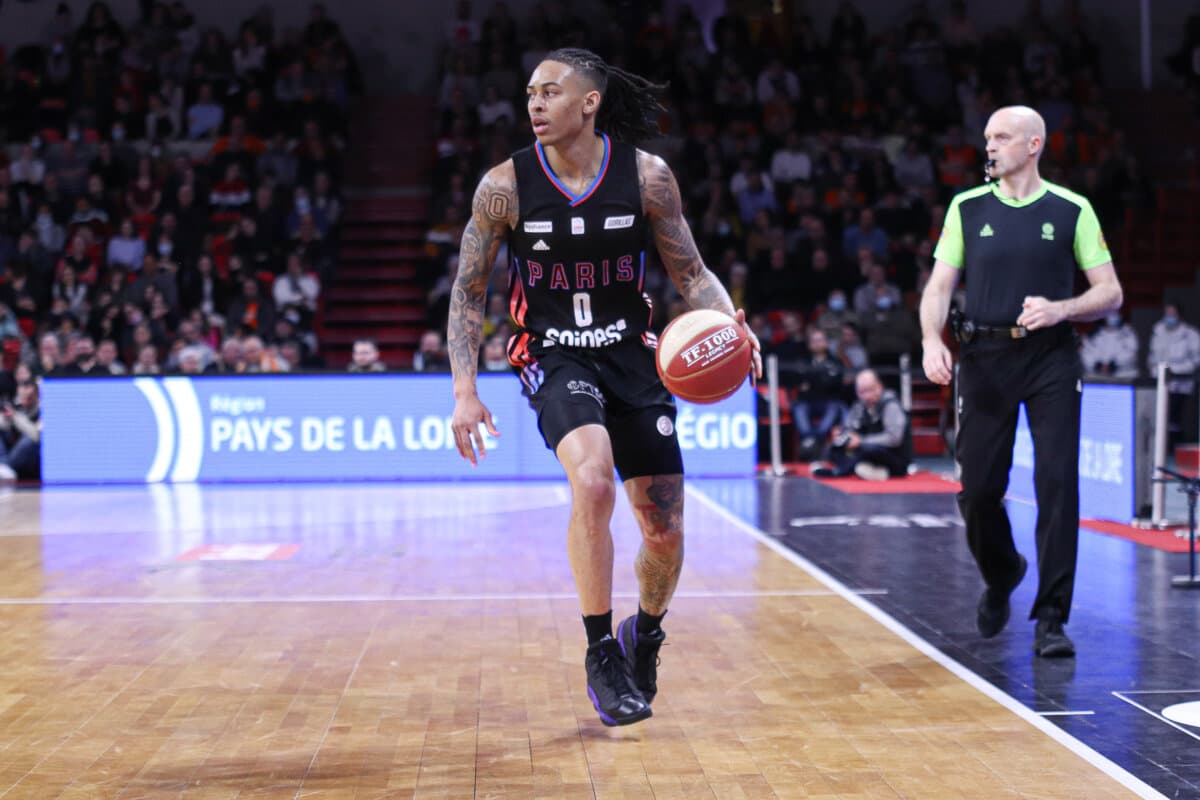 Kyle Allman (Paris Basketball) face à Le Mans, Betclic ELITE, 5 mars 2022