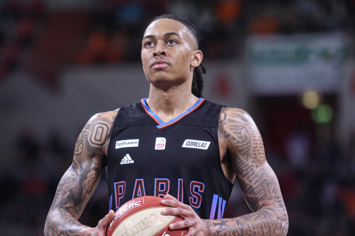 Kyle Allman (Paris Basketball) face à Le Mans, Betclic ELITE, 5 mars 2022
