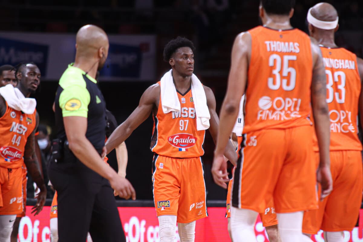 Valentin Chery (Le Mans) face à Paris Basketball, Betclic ELITE, 5 mars 2022