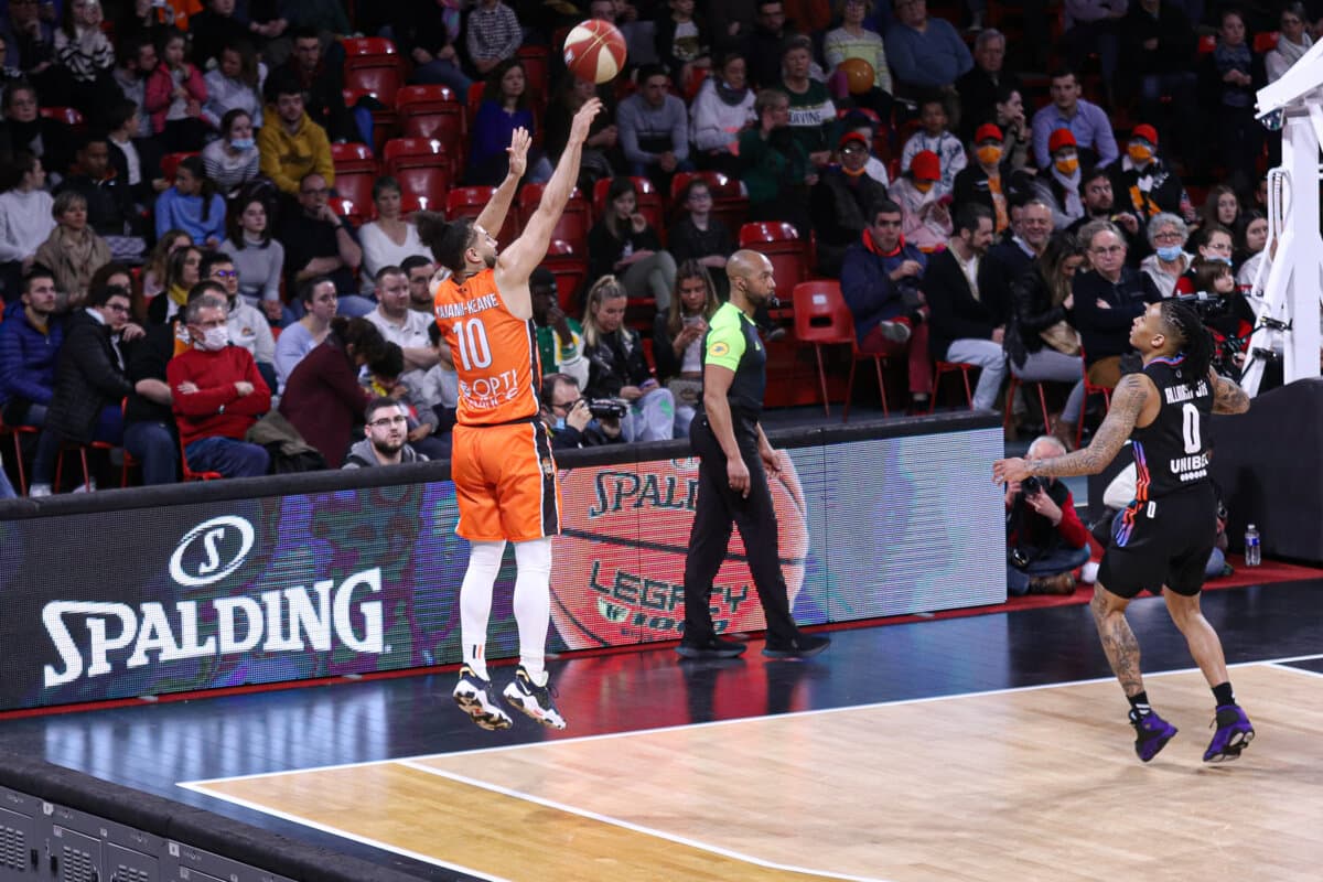Kaza Kajami-Keane (Le Mans) face à Paris Basketball, Betclic ELITE, 5 mars 2022
