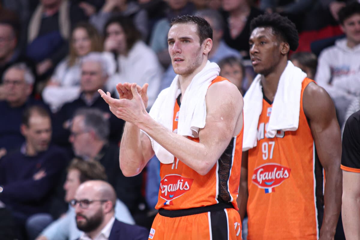 Terry Tarpey (Le Mans) face à Paris Basketball, Betclic ELITE, 5 mars 2022