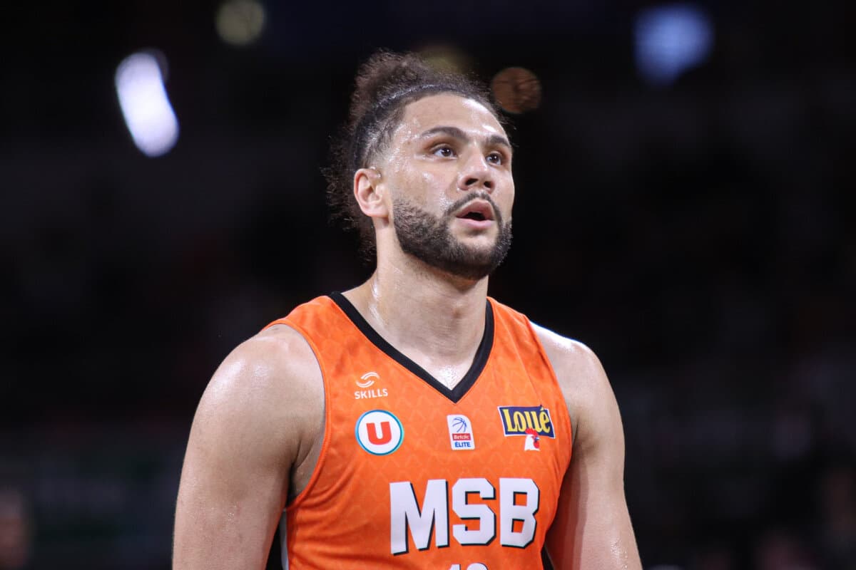 Kaza Kajami-Keane (Le Mans) face à Paris Basketball, Betclic ELITE, 5 mars 2022