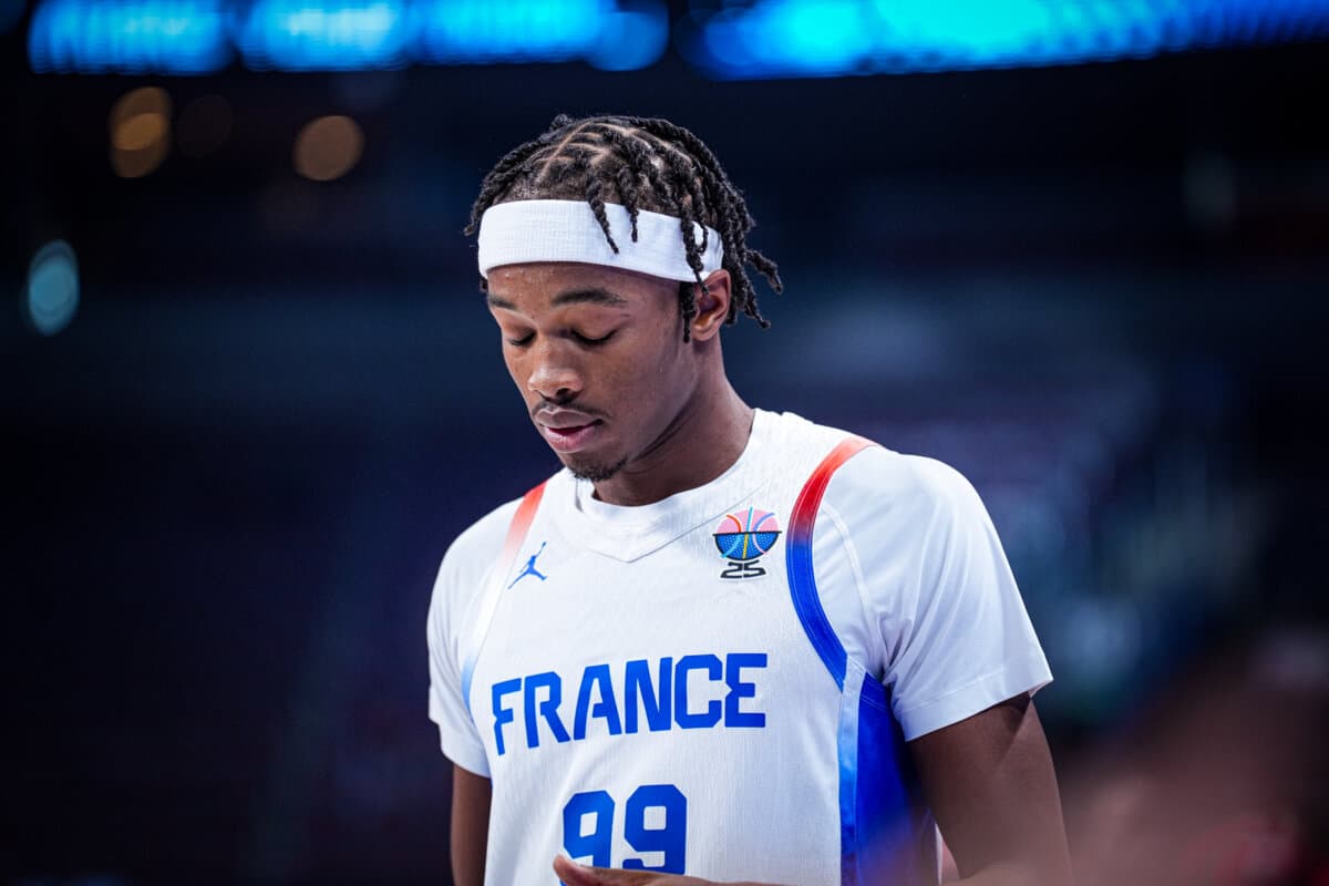 Bilal Coulibaly (France) face à Géorgie, EuroBasket, 7 septembre 2025