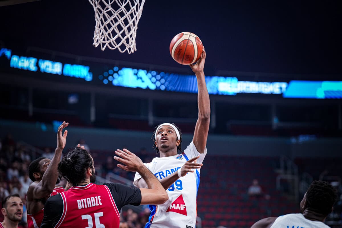 Bilal Coulibaly (France) face à Géorgie, EuroBasket, 7 septembre 2025