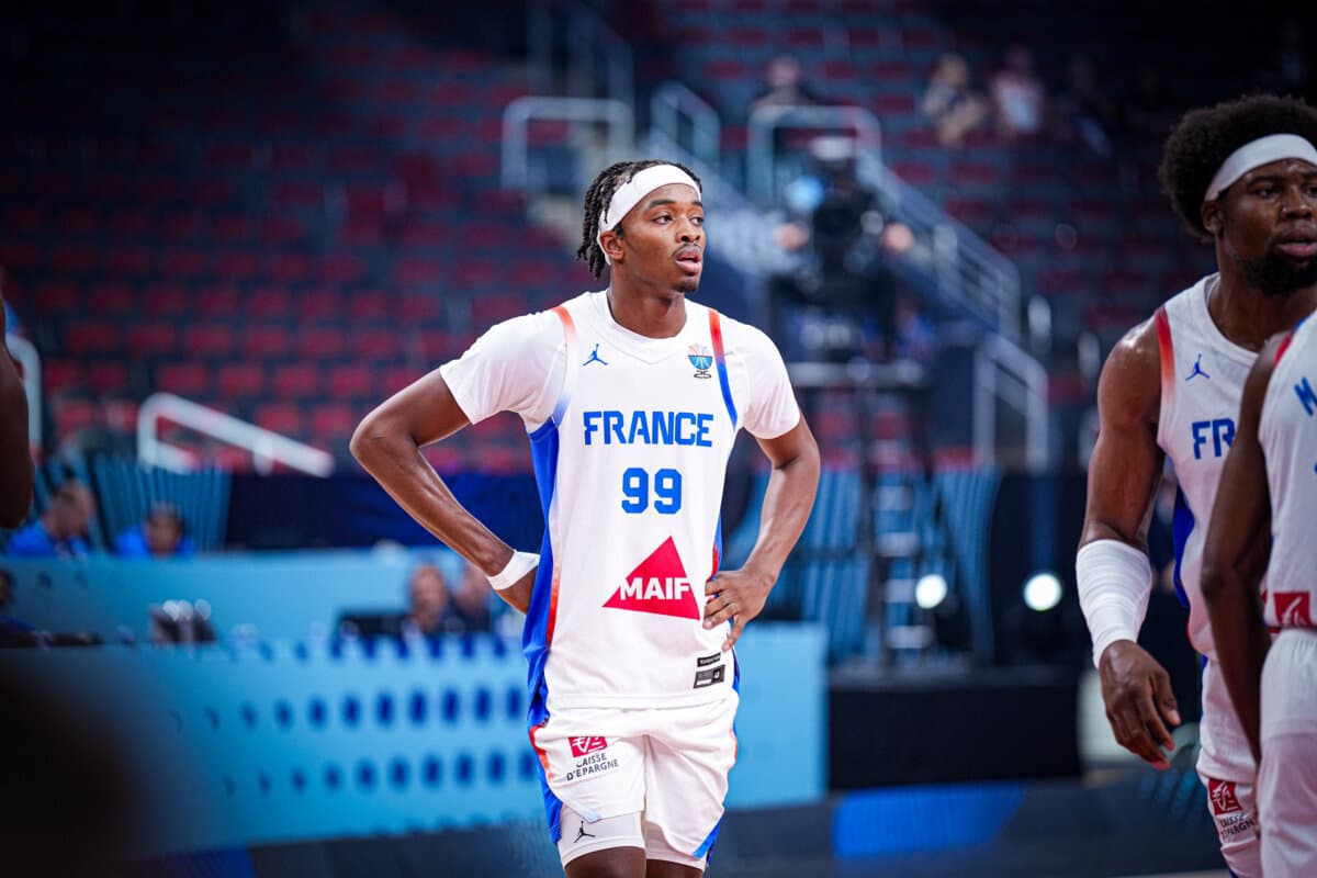 Bilal Coulibaly (France) face à Géorgie, EuroBasket, 7 septembre 2025