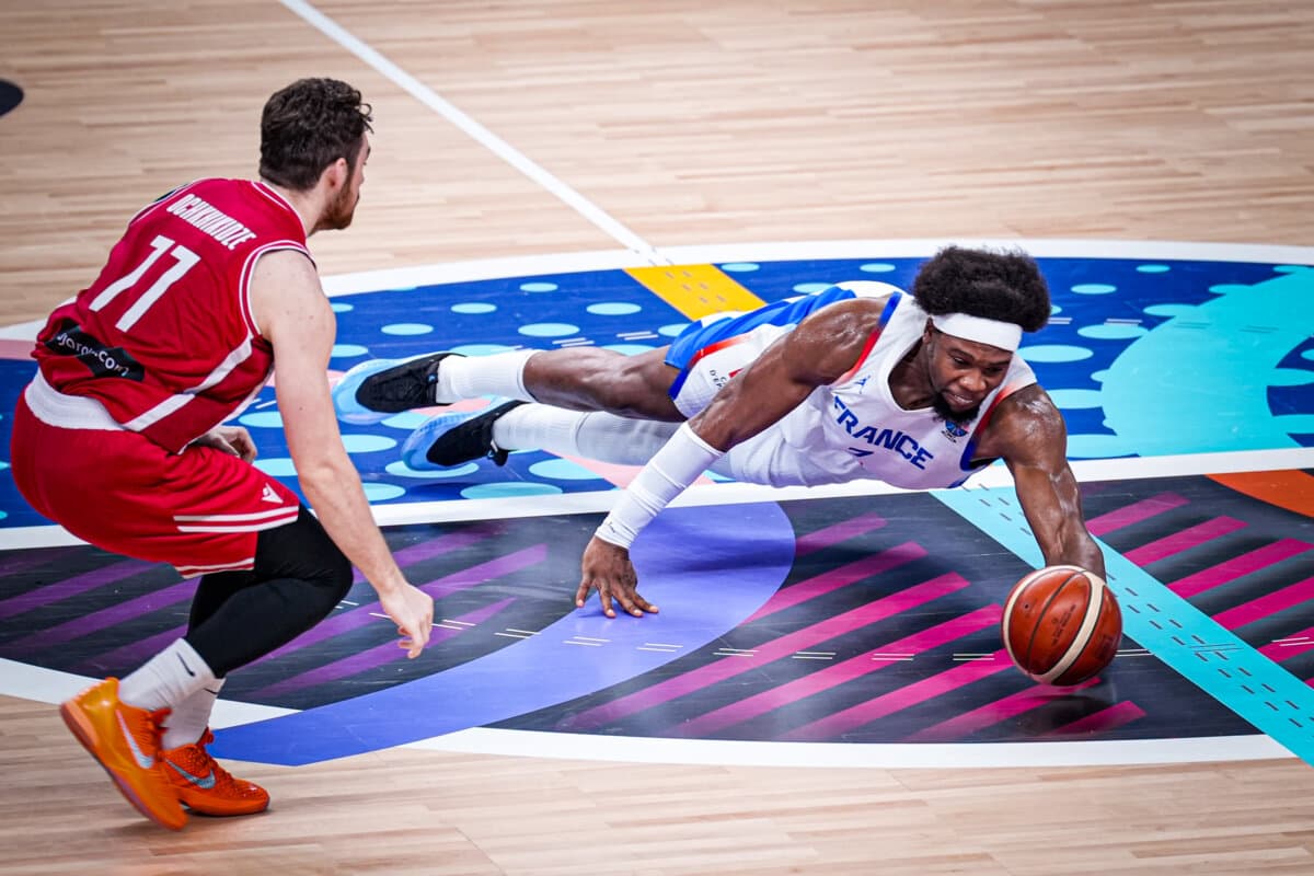 Guerschon Yabusele (France) face à Géorgie, EuroBasket, 7 septembre 2025