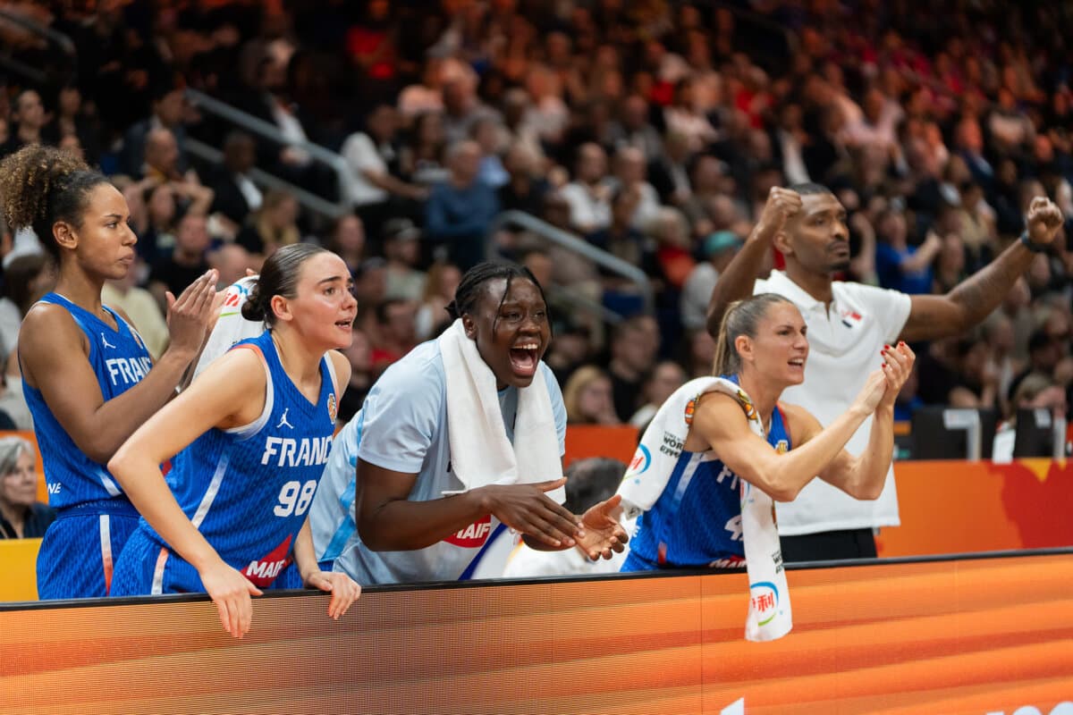 Aminata Gueye, Pauline Astier, Romane Berniès et Marième Badiane (France (F)) face à Etats-Unis (F), Coupe du Monde Féminine, 13 septembre 2026