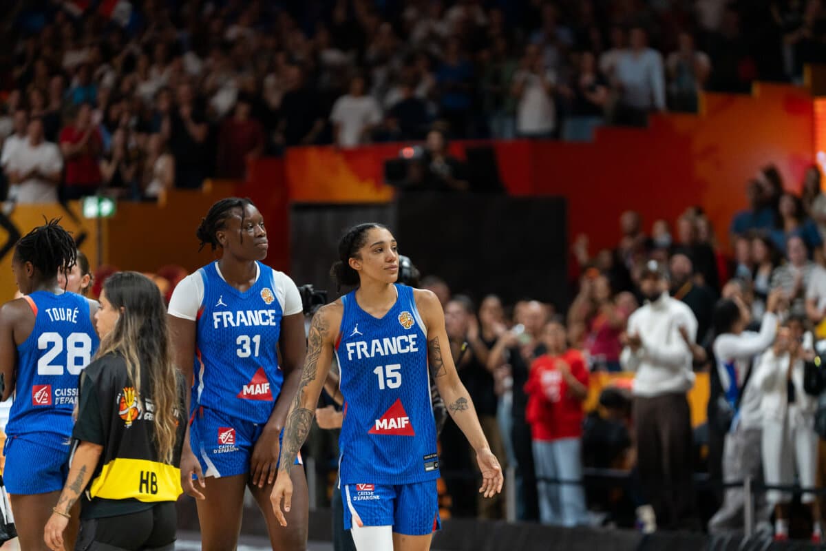 Gabby Williams et Aminata Gueye (France (F)) face à Etats-Unis (F), Coupe du Monde Féminine, 13 septembre 2026