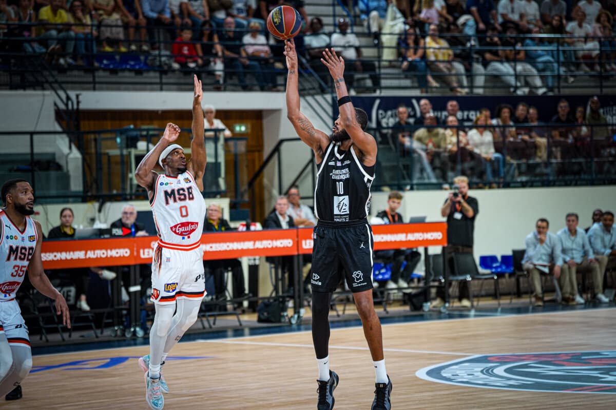 Mikael Hopkins (Gravelines) face à Le Mans, Betclic ELITE, 26 septembre 2026