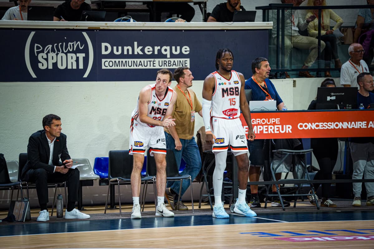 Wilfried Yeguete et Moses Wood (Le Mans) face à Gravelines, Betclic ELITE, 26 septembre 2026