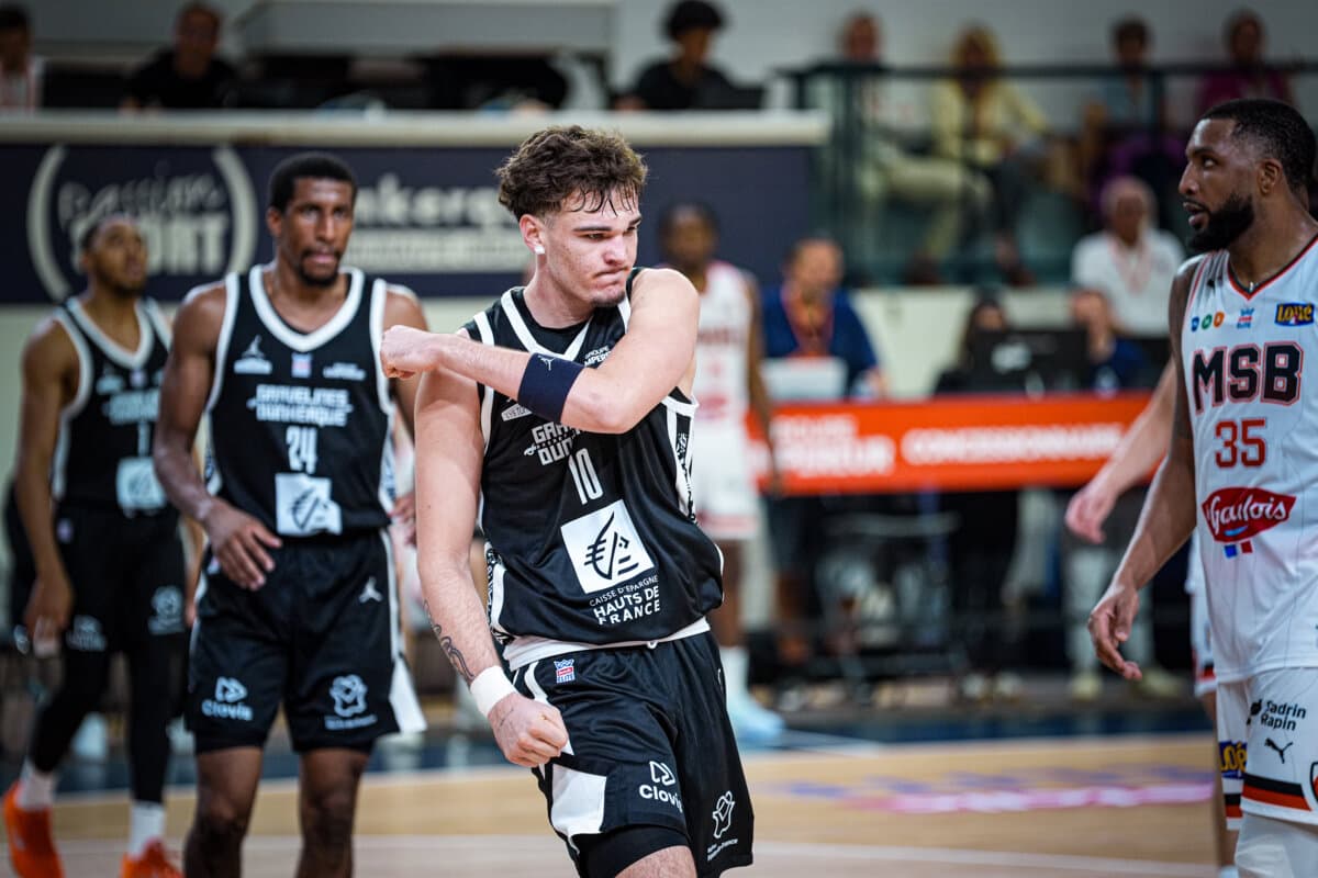 Louka Letailleur (Gravelines) face à Le Mans, Betclic ELITE, 26 septembre 2026