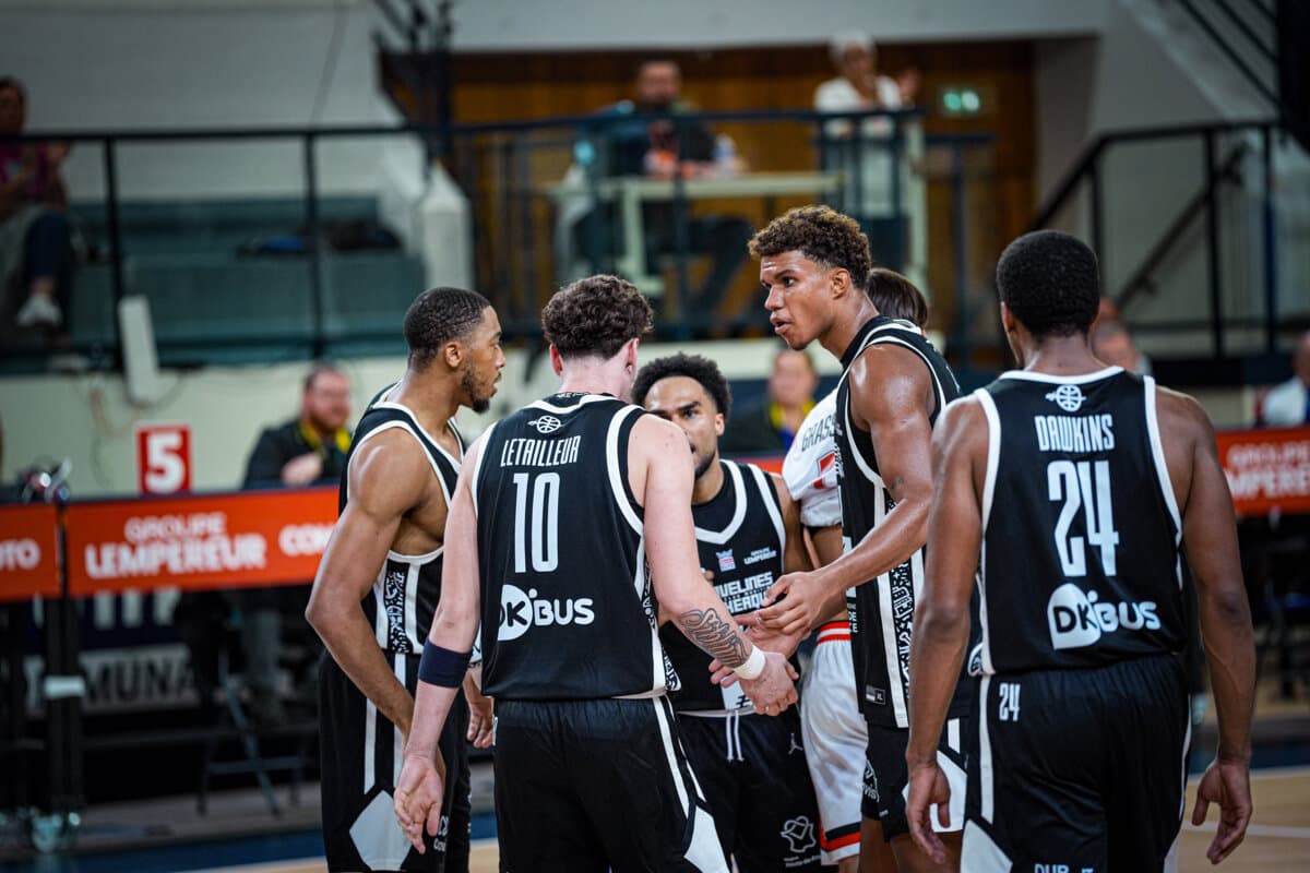 Louka Letailleur, Jahel Trefle et Aubrey Dawkins (Gravelines) face à Le Mans, Betclic ELITE, 26 septembre 2026