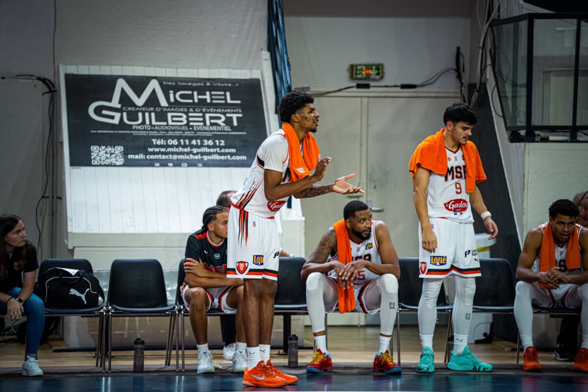 Léopold Delaunay, TaShawn Thomas et Lucas Dufeal (Le Mans) face à Gravelines, Betclic ELITE, 26 septembre 2026