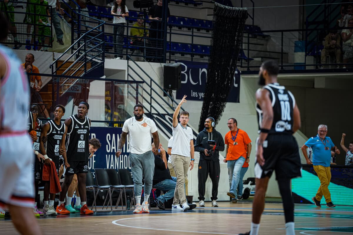 Mikael Hopkins (Gravelines) face à Le Mans, Betclic ELITE, 26 septembre 2026