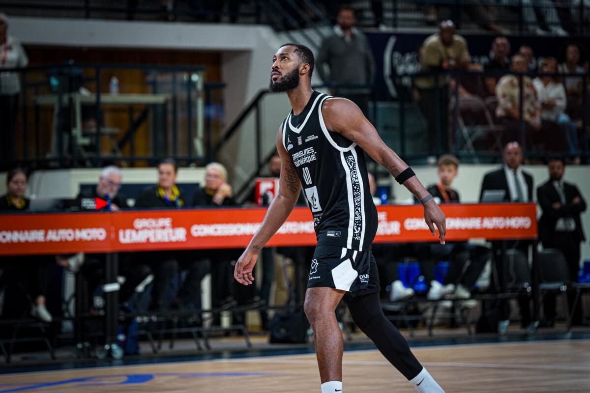 Mikael Hopkins (Gravelines) face à Le Mans, Betclic ELITE, 26 septembre 2026