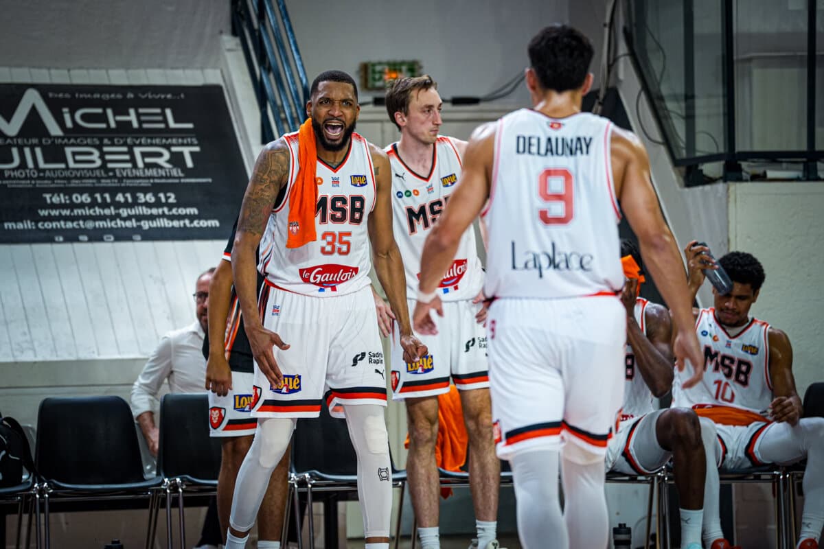 TaShawn Thomas et Léopold Delaunay (Le Mans) face à Gravelines, Betclic ELITE, 26 septembre 2026