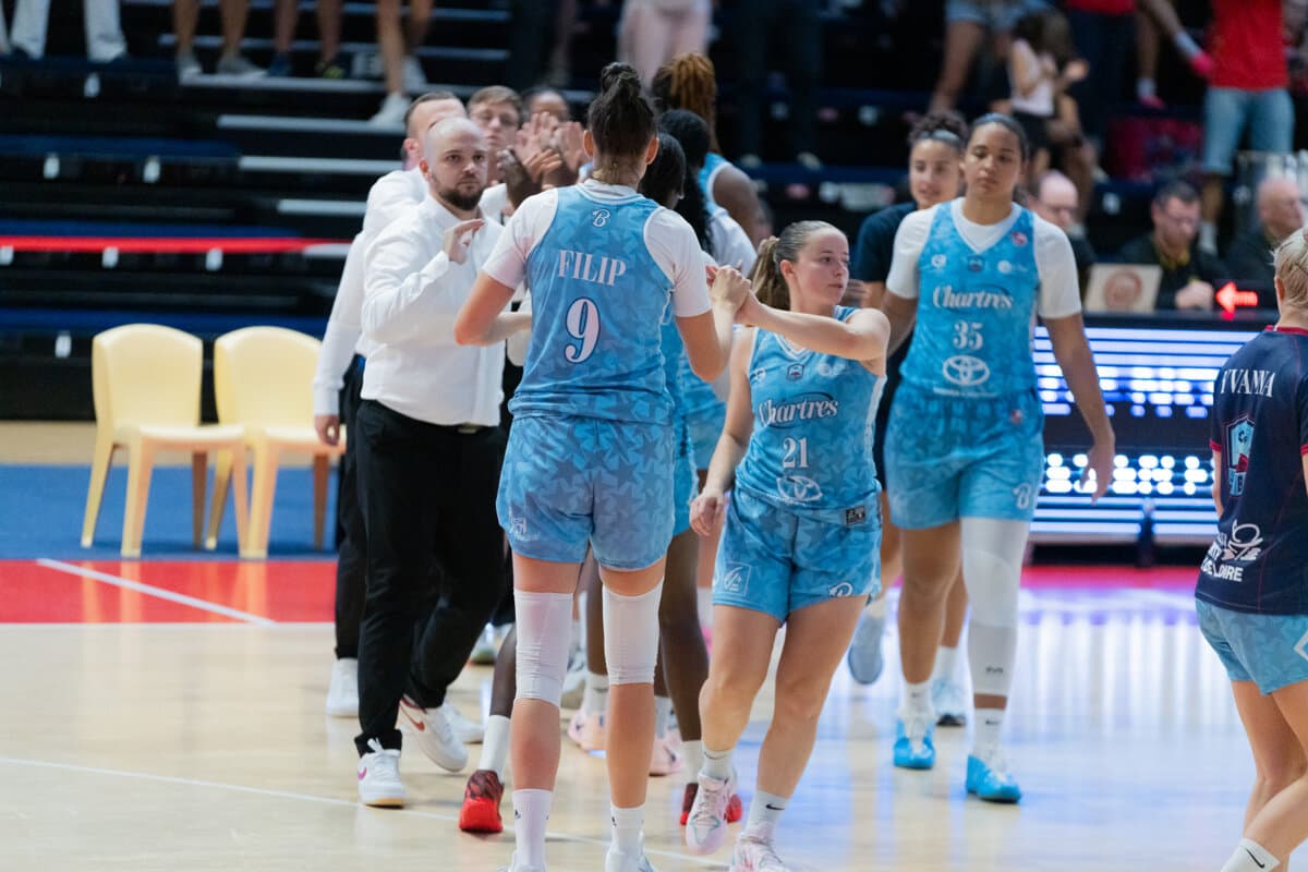 Elise Marié et Ana Maria Filip (Chartres Féminin) face à La Tronche Meylan, La Boulangère Wonderligue, 27 septembre 2026