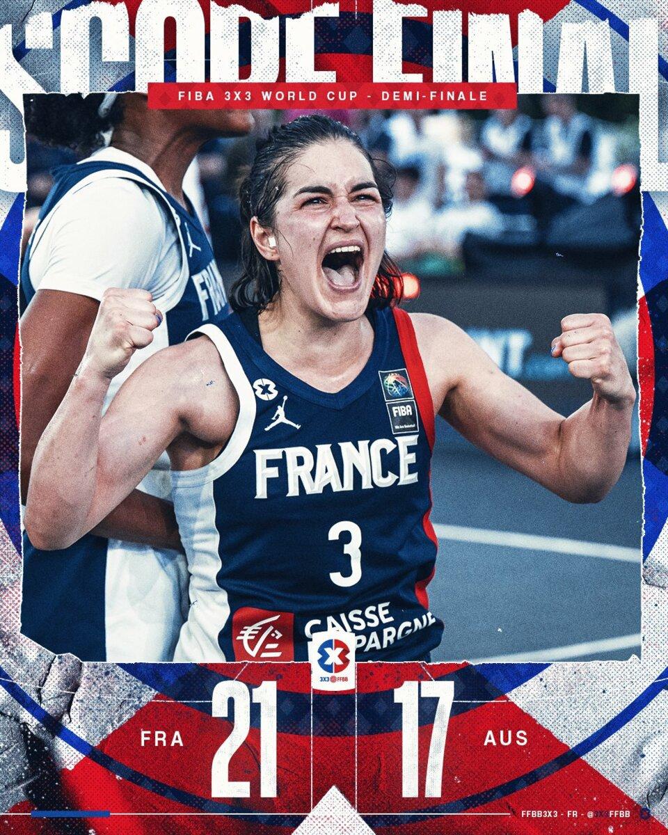Les Françaises de retour en finale de la Coupe du monde 3&#215;3